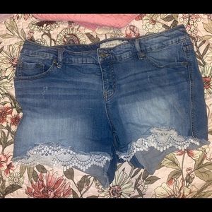 Torrid lace shorts